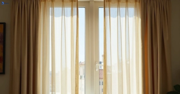 Dull dusty drapes in wakeley-nsw before professional cleaning